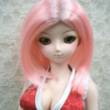 Wig / 8-9 inch / Short One-length (Pink #K1)