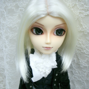 Wig / 8-9 inch / Short One-length (Milkwhite #K19)