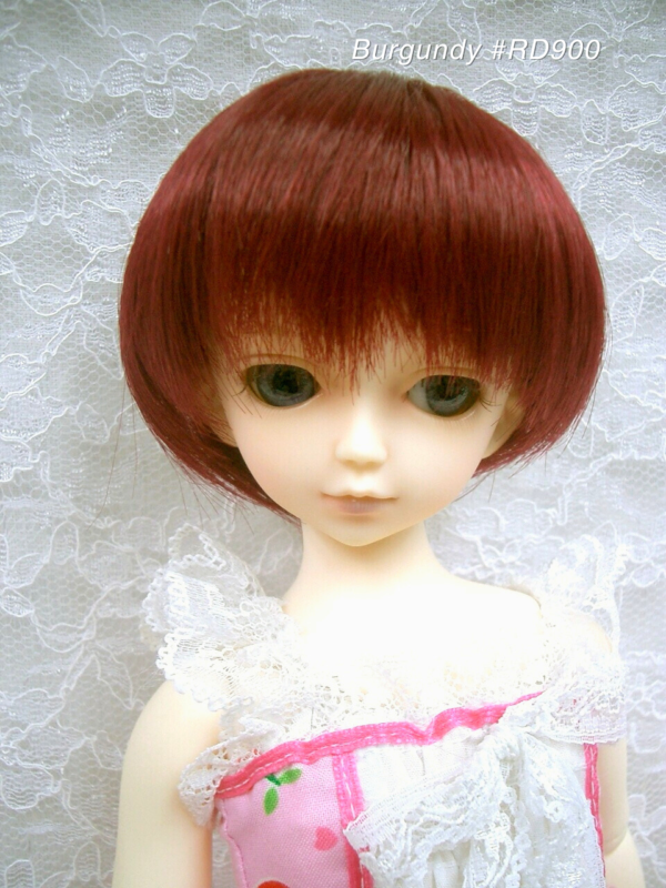 Wig / 7-8 inch / Short Bob (Burgundy #RD900)