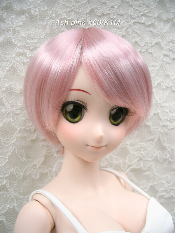 Wig / 8-9 inch / Short Bob (Ash pink #60/K1M)