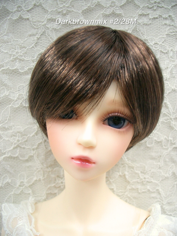 Wig / 8-9 inch / Short Bob (Darkbrownmix #2/28M)