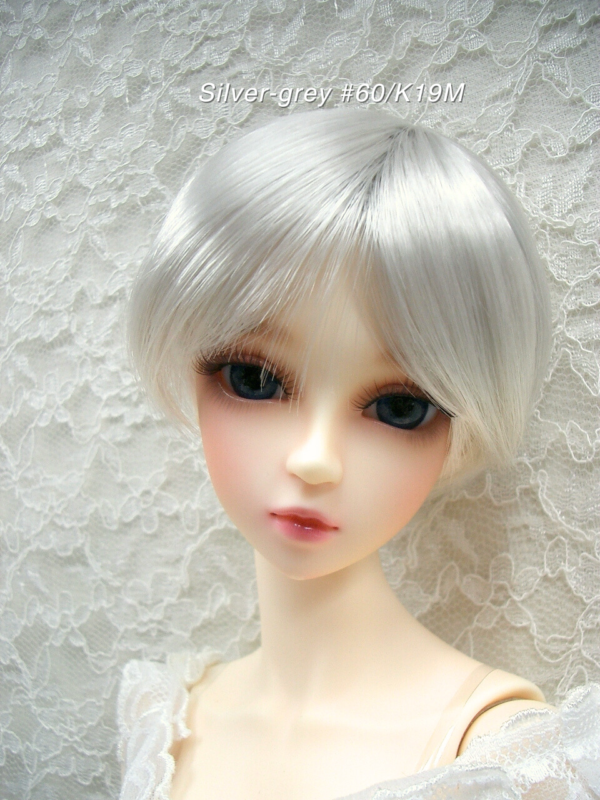 Wig / 8-9 inch / Short Bob (Sliver-grey #60/K19M)