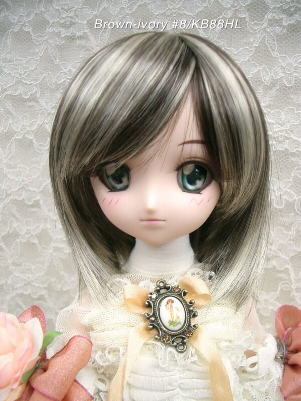 Wig / 8-9 inch / Long Bob (Brown-ivory #8/KB88HL)
