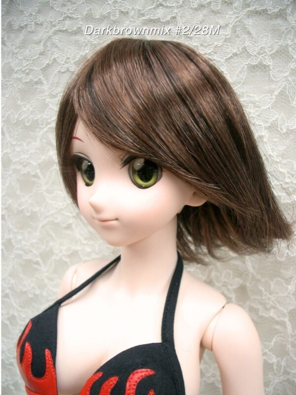 Wig / 8-9 inch / Long Bob Chopper (Darkbrownmix #2/28M)