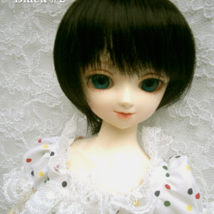 Wig / 7-8 inch / Short Bob with a tail (Black #2)