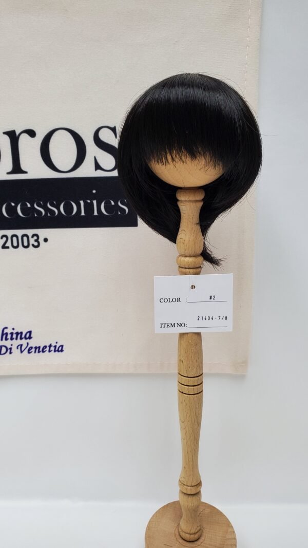 Wig / 7-8 inch / Short Bob with a tail (Black #2)