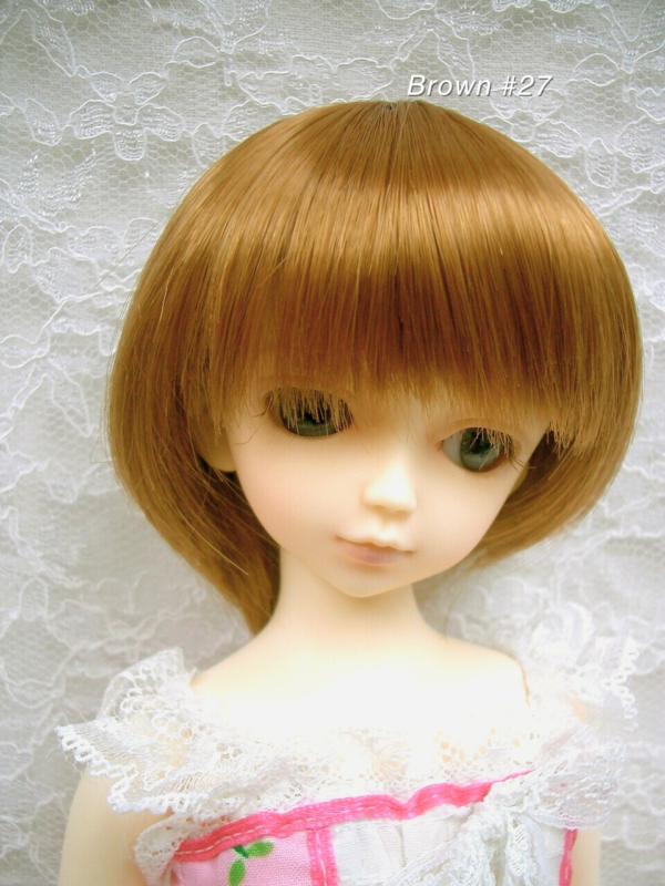 Wig / 7-8 inch / Short Bob with a tail (Brown #27)