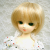 Wig / 7-8 inch / Short Bob with a tail (Lightgoldmix #GL26)