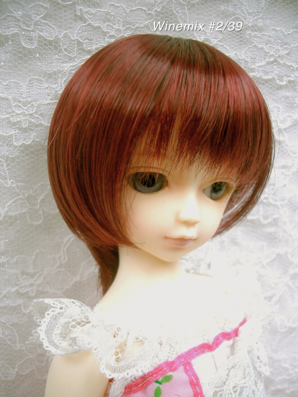 Wig / 7-8 inch / Short Bob with a tail (Winemix #2/39M)