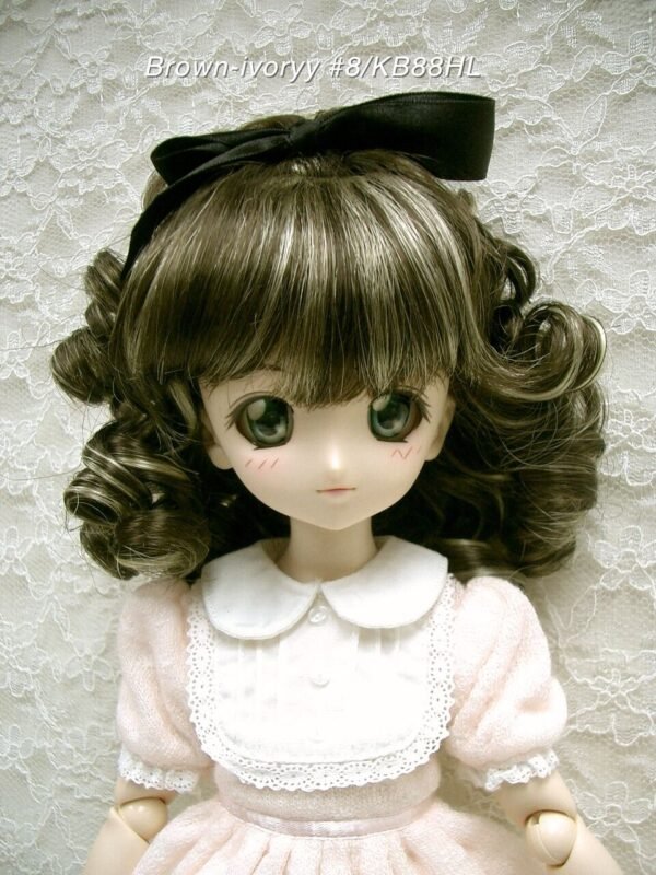 Wig / 8-9 inch / Ribbon Princess Curls (Brown-ivory #8/KB88HL)