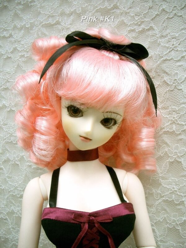 Wig / 8-9 inch / Ribbon Princess Curls (Pink #K1)