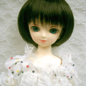Wig / 7-8 inch / Short Bob with Long Bangs (Black #2)