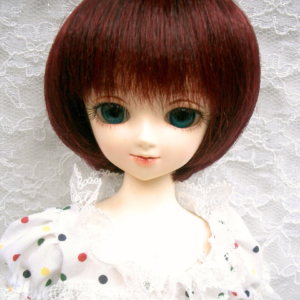 Wig / 7-8 inch / Short Bob with Long Bangs (Burgundymix #2/BU)