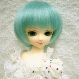 Wig / 7-8 inch / Short Bob with Long Bangs (Lightblue #K19/K3)