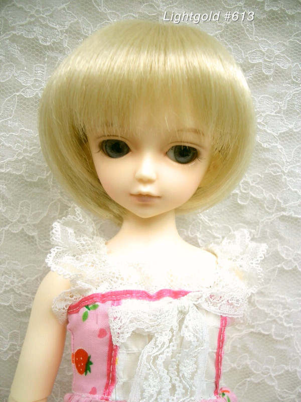 Wig / 7-8 inch / Short Bob with Long Bangs (Lightgold #613)