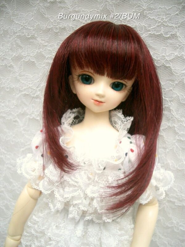 Wig / 7-8 inch / Semi-long Layer (Burgundymix #2/BUM)