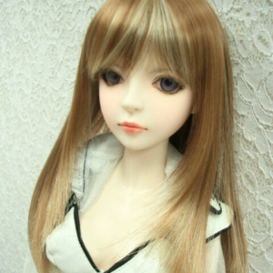 Wig / 8 inch / Medium Long Hair (Brown-ivory Highlight #27/KB88HL)