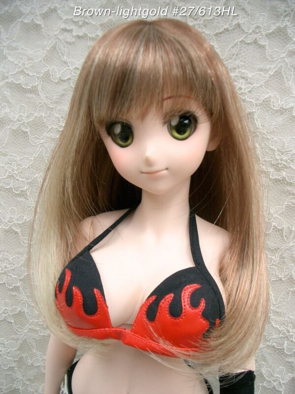 Wig / 8-9 inch / Medium Long Layer (Brown-lightgold #27/613HL)