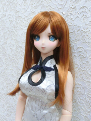 Wig / 8 inch / Medium Long Hair (Brown #27)