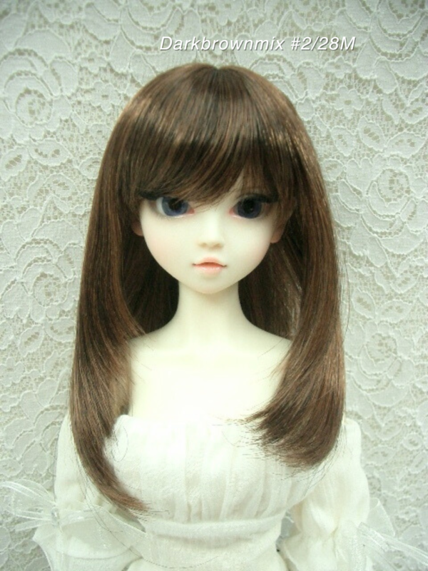 Wig / 8 inch / Medium Long Hair (Darkbrownmix #2/28M)