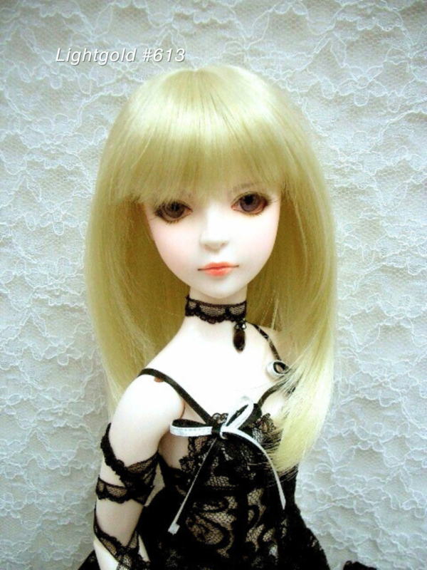 Wig / 8 inch / Medium Long Hair (Lightgold #613)