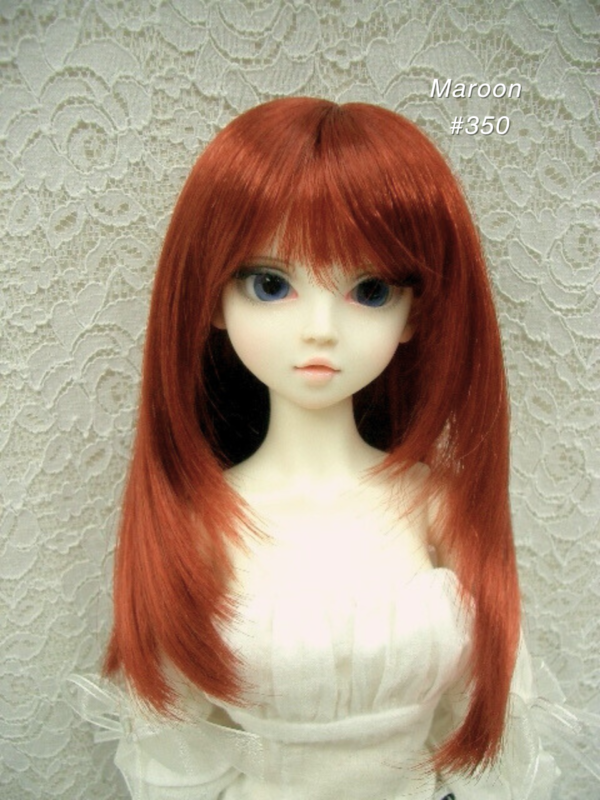 Wig / 8 inch / Medium Long Hair (Maroon #350)