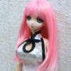 Wig / 8 inch / Medium Long Hair (Pink #RD615)