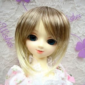 Wig / 7-8 inch / Short (Brown-ivory #12/KB88T)