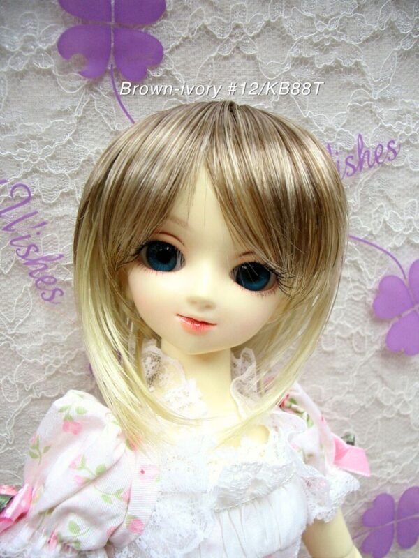 Wig / 7-8 inch / Short (Brown-ivory #12/KB88T)