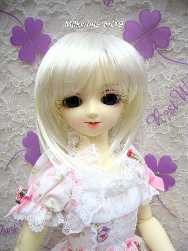 Wig / 7-8 inch / Short (Milkwhite #K19)