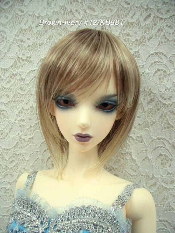 Wig / 8 inch / Short (Brown-ivory #12/KB88T)