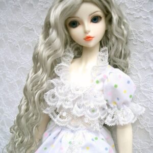 Wig / 7-8 inch / One-length Long Wave (Grey #60)