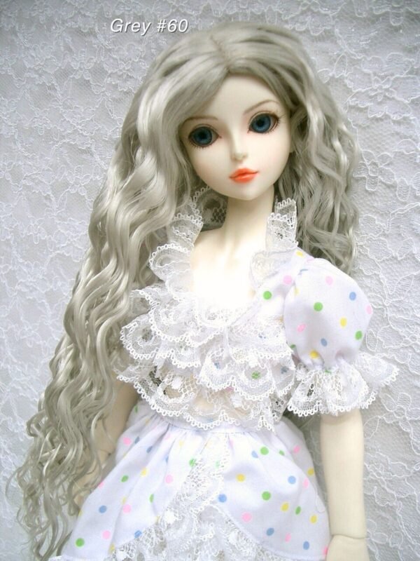 Wig / 7-8 inch / One-length Long Wave (Grey #60)