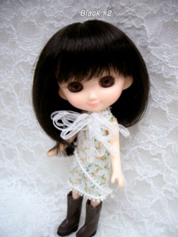 Wig / 7-8 inch / Long Bob (Black #2)