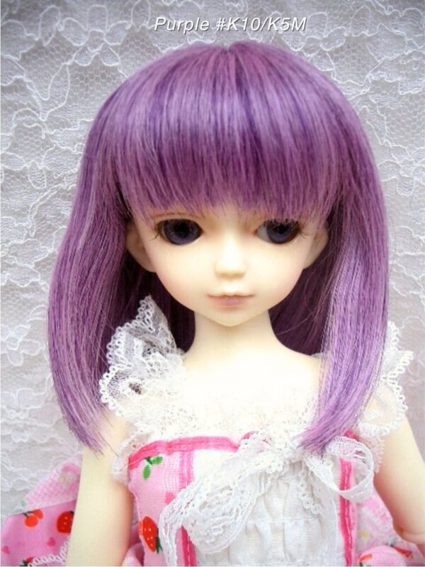 Wig / 7-8 inch / Long Bob (Purple #K10/K5M)