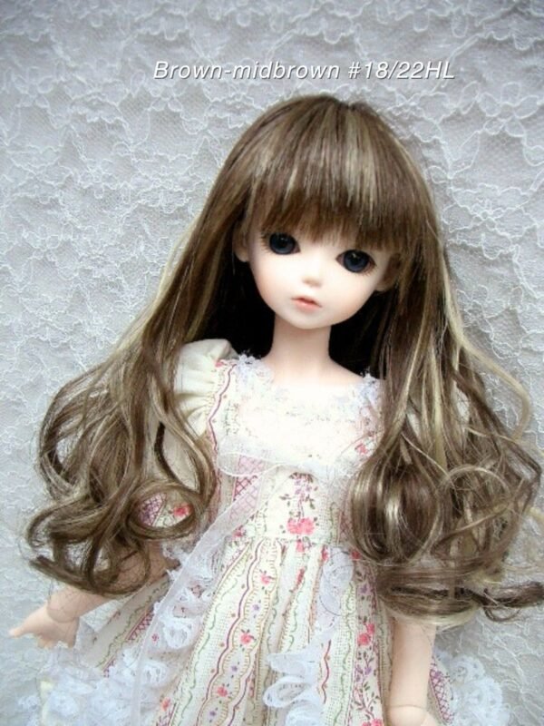 Wig / 7-8 inch / Long Hair Curly (Brown-midbrown #18/22HL)