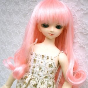 Wig / 7-8 inch / Long Hair Curly (Pink #K1)