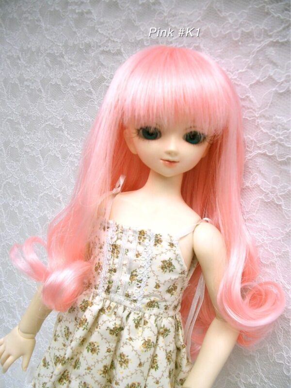 Wig / 7-8 inch / Long Hair Curly (Pink #K1)