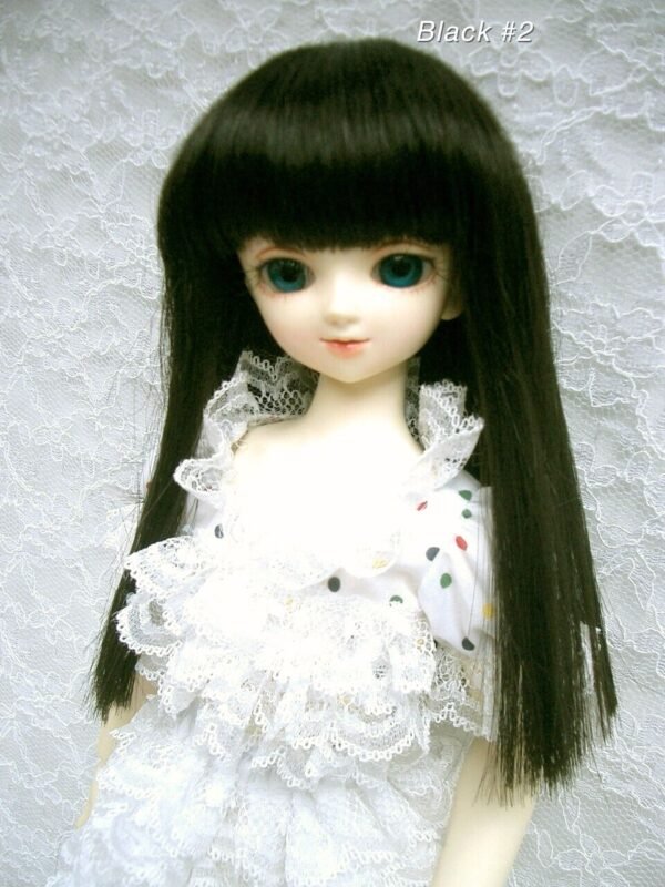 Wig / 7-8 inch / Semi-long Straight (Black #2)