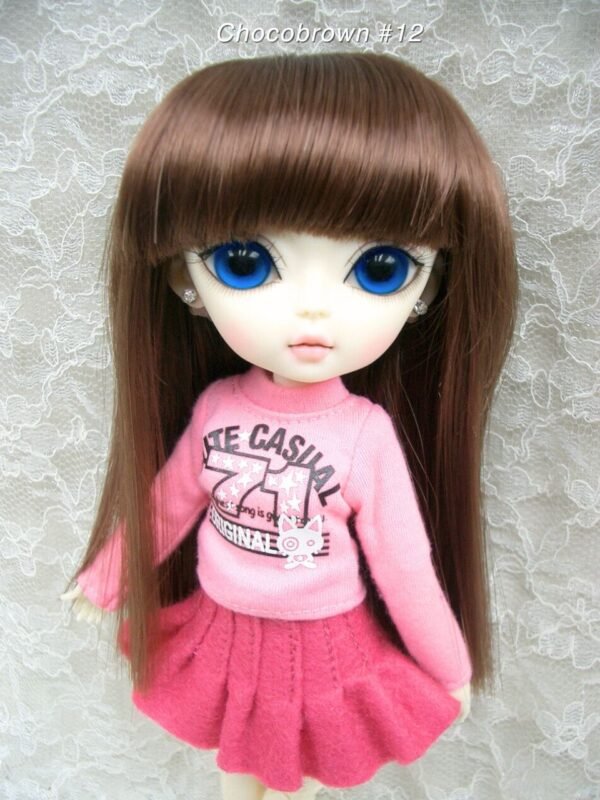 Wig / 7-8 inch / Semi-long Straight (Chocobrown #12)