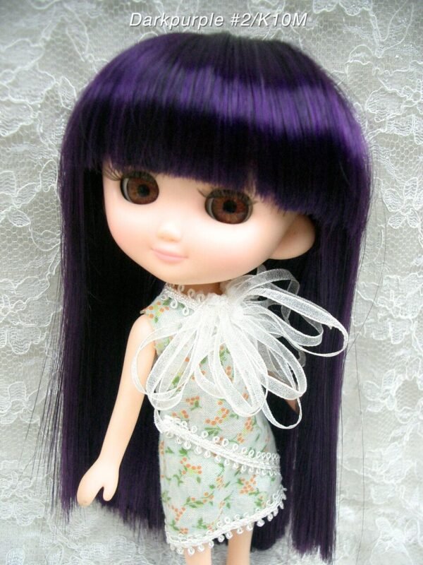 Wig / 7-8 inch / Semi-long Straight (Darkpurple #2/K10M)