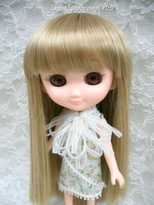 Wig / 7-8 inch / Semi-long Straight (Lightgoldbrown #25)