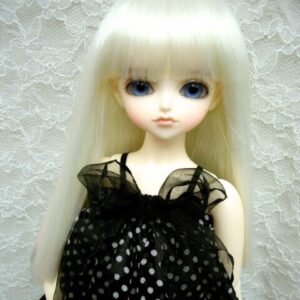 Wig / 7-8 inch / Semi-long Straight (Milkwhite #K19)