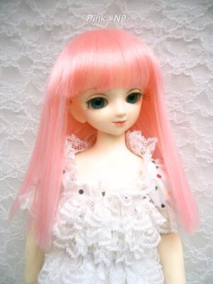 Wig / 7-8 inch / Semi-long Straight (Pink #N9)