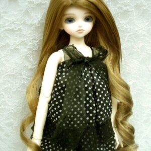 Wig / 7-8 inch / Loose Curly Long Hair (Brown-lightgold #27/613HL)