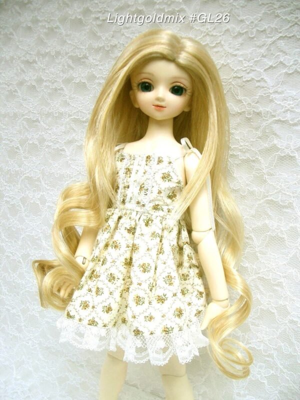 Wig / 7-8 inch / Loose Curly Long Hair (Lightgoldmix #GL26)