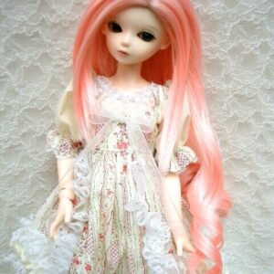 Wig / 7-8 inch / Loose Curly Long Hair (Pink #K1)