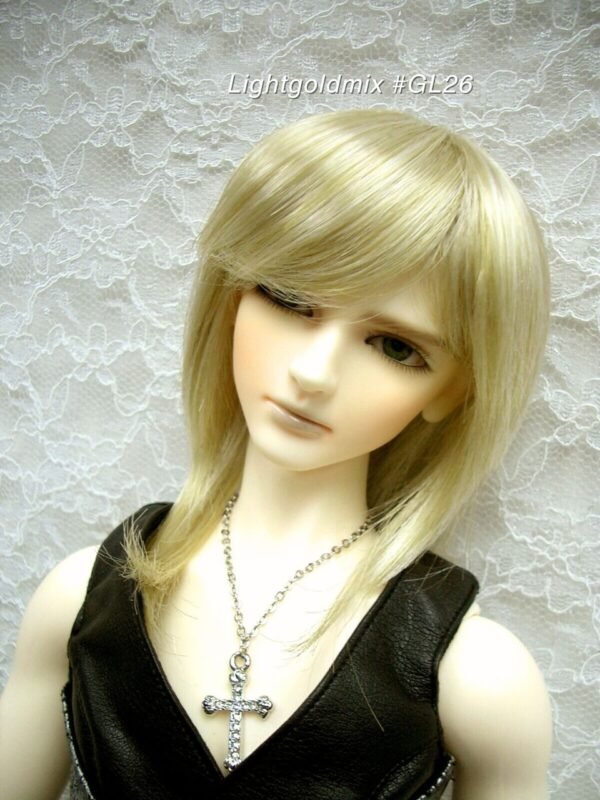 Wig / 7-8 inch / Shaggy Long hair (Lightgoldmix #GL26)