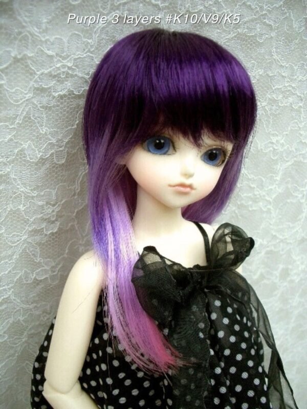 Wig / 7-8 inch / Gradation Layer (Purple 3 layers #K10/V9/K5)