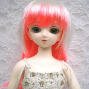 Wig / 7-8 inch / Gradation Layer (Hotpink-white 2 layers #K19/N10-A)